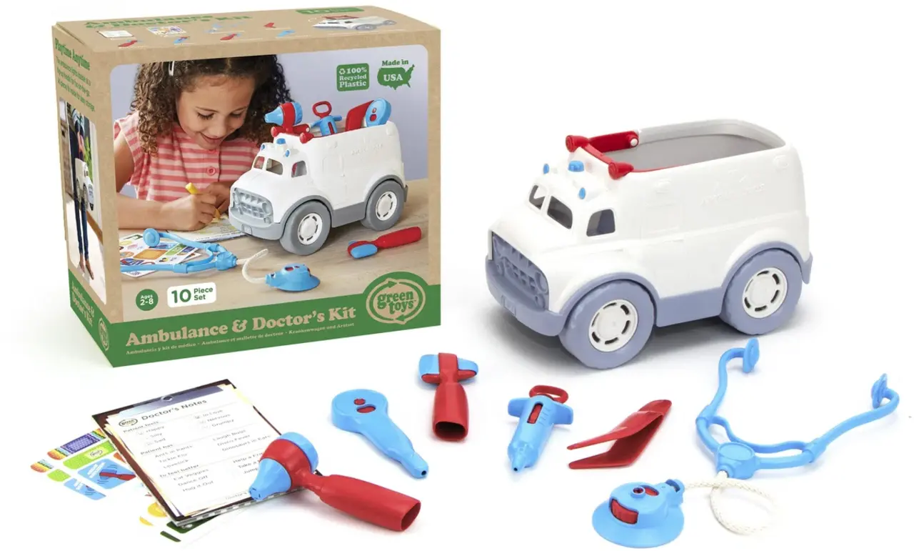 Green Toys Green Toys - ambulance + doktersset Green Toys Green Toys - ambulance + doktersset