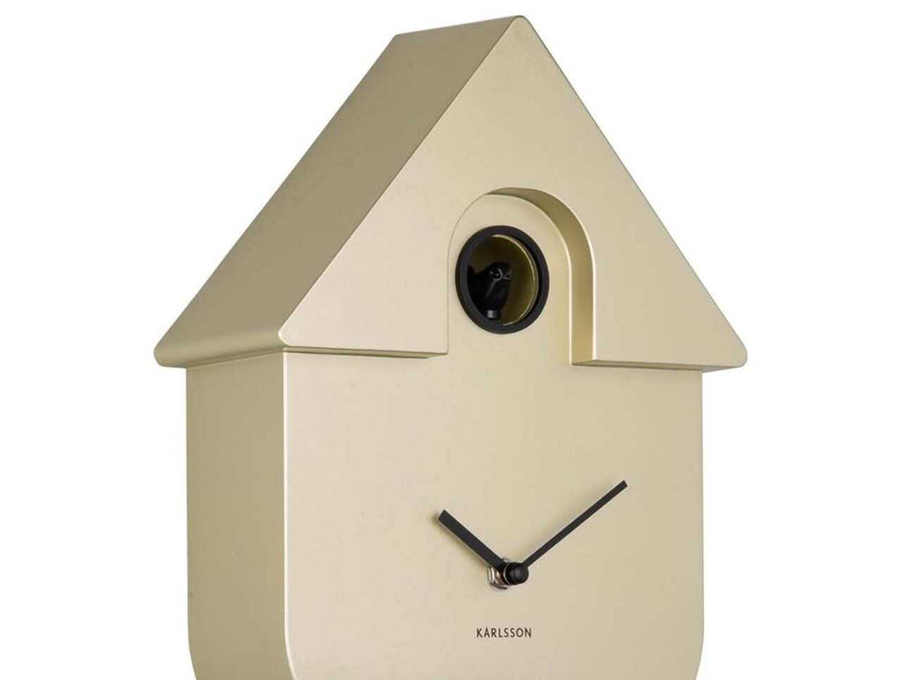 Karlsson Karlsson - wandklok - modern cuckoo - metallic gold Karlsson Karlsson - wandklok - modern cuckoo - metallic gold