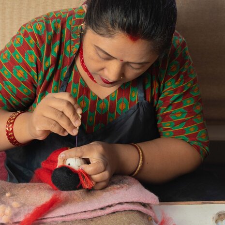 Sjaal met verhaal Sjaal met verhaal - decoratie - pietermuis rood