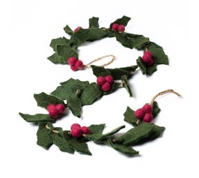 Sjaal met verhaal Sjaal met verhaal - viltslinger - holly berry