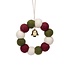 Sjaal met verhaal - hanger krans - holly berry Sjaal met verhaal - hanger krans - holly berry