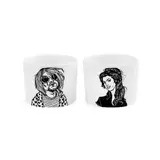 PolonaPolona PolonaPolona - espresso kopjes (set van 2) - the rockers, amy & kurt PolonaPolona PolonaPolona - espresso kopjes (set van 2) - the rockers, amy & kurt