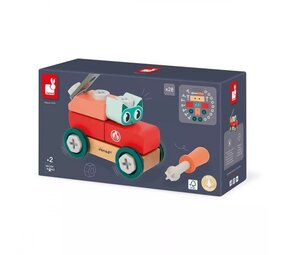 Janod Janod - brico'kids - wagen met kat Janod Janod - brico'kids - wagen met kat