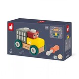 Janod Janod - brico'kids - wagen met beer Janod Janod - brico'kids - wagen met beer