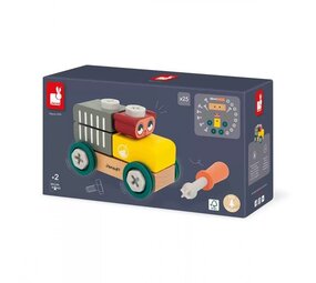 Janod Janod - brico'kids - wagen met beer Janod Janod - brico'kids - wagen met beer