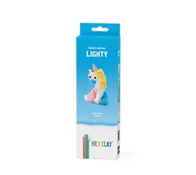 Hey Clay Hey Clay - boetseerklei rainbow unicorn - lighty (3 potjes) Hey Clay Hey Clay - boetseerklei rainbow unicorn - lighty (3 potjes)