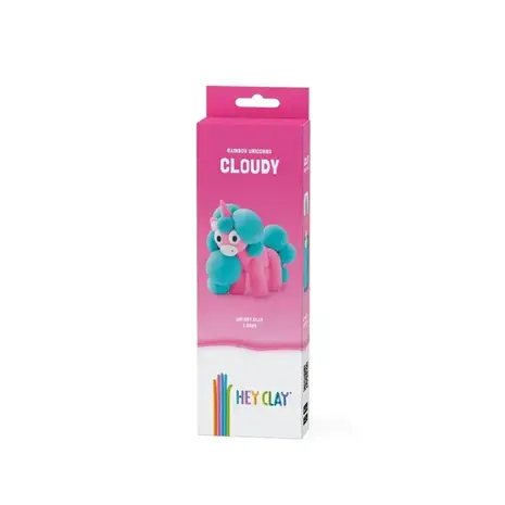 Hey Clay Hey Clay - boetseerklei rainbow unicorn - cloudy (3 potjes) Hey Clay Hey Clay - boetseerklei rainbow unicorn - cloudy (3 potjes)