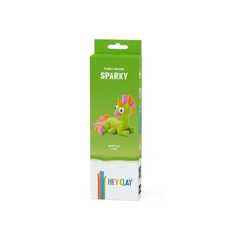 Hey Clay Hey Clay - boetseerklei rainbow unicorn - sparky (3 potjes) Hey Clay Hey Clay - boetseerklei rainbow unicorn - sparky (3 potjes)