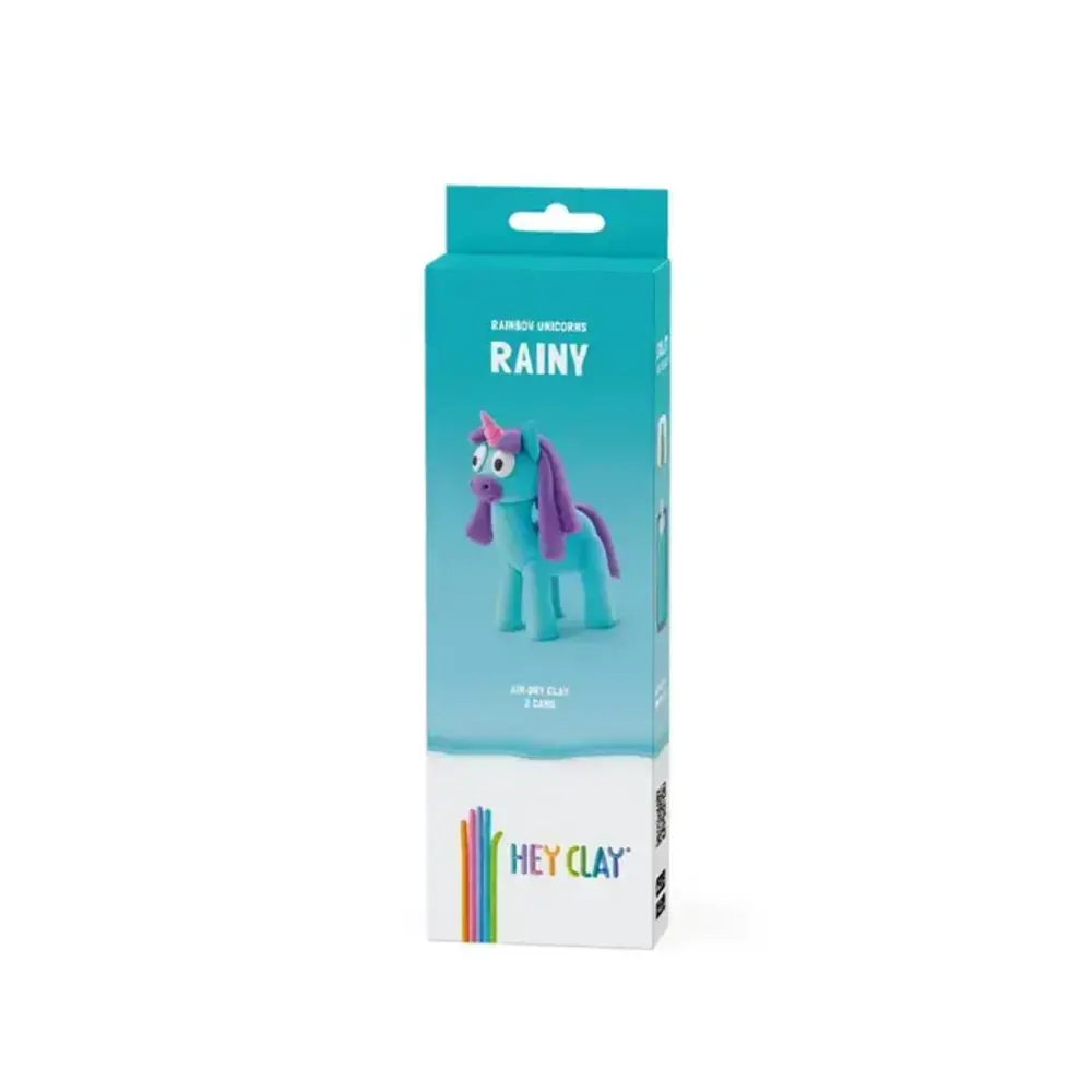 Hey Clay Hey Clay - boetseerklei rainbow unicorn  - rainy (3 potjes) Hey Clay Hey Clay - boetseerklei rainbow unicorn  - rainy (3 potjes)