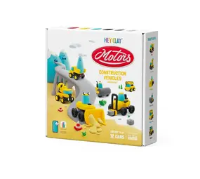 Hey Clay Hey Clay - boetseerklei - construction (12 potjes) Hey Clay Hey Clay - boetseerklei - construction (12 potjes)