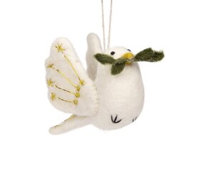 Sjaal met verhaal Sjaal met verhaal - hanger - vredesduif olijftakje