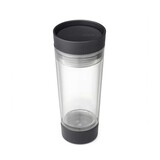 Brabantia Brabantia - make & take dubbelwandige theebeker (360 ml) - dark grey