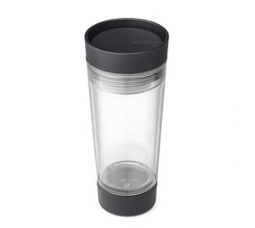Brabantia Brabantia - make & take dubbelwandige theebeker (360 ml) - dark grey