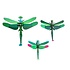 Studio Roof - muurdecoratie - dragonflies (set van 3) Studio Roof - muurdecoratie - dragonflies (set van 3)