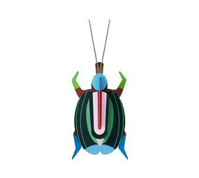 Studio Roof Studio Roof - muurdecoratie - green fig beetle Studio Roof Studio Roof - muurdecoratie - green fig beetle