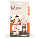 Kikkerland Kikkerland - clips - kitty (set van 4)