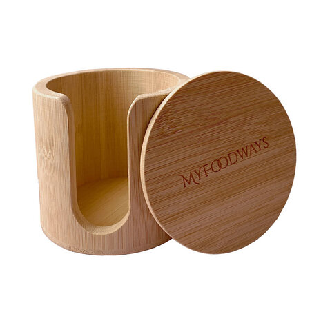 Blokzeep My foodways - herbruikbare wattenschijfjes (16 stuks) met houder - roze Blokzeep My foodways - herbruikbare wattenschijfjes (16 stuks) met houder - roze