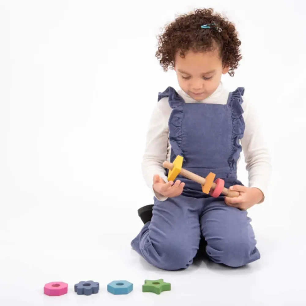Tickit Tickit - houten twister - regenboog