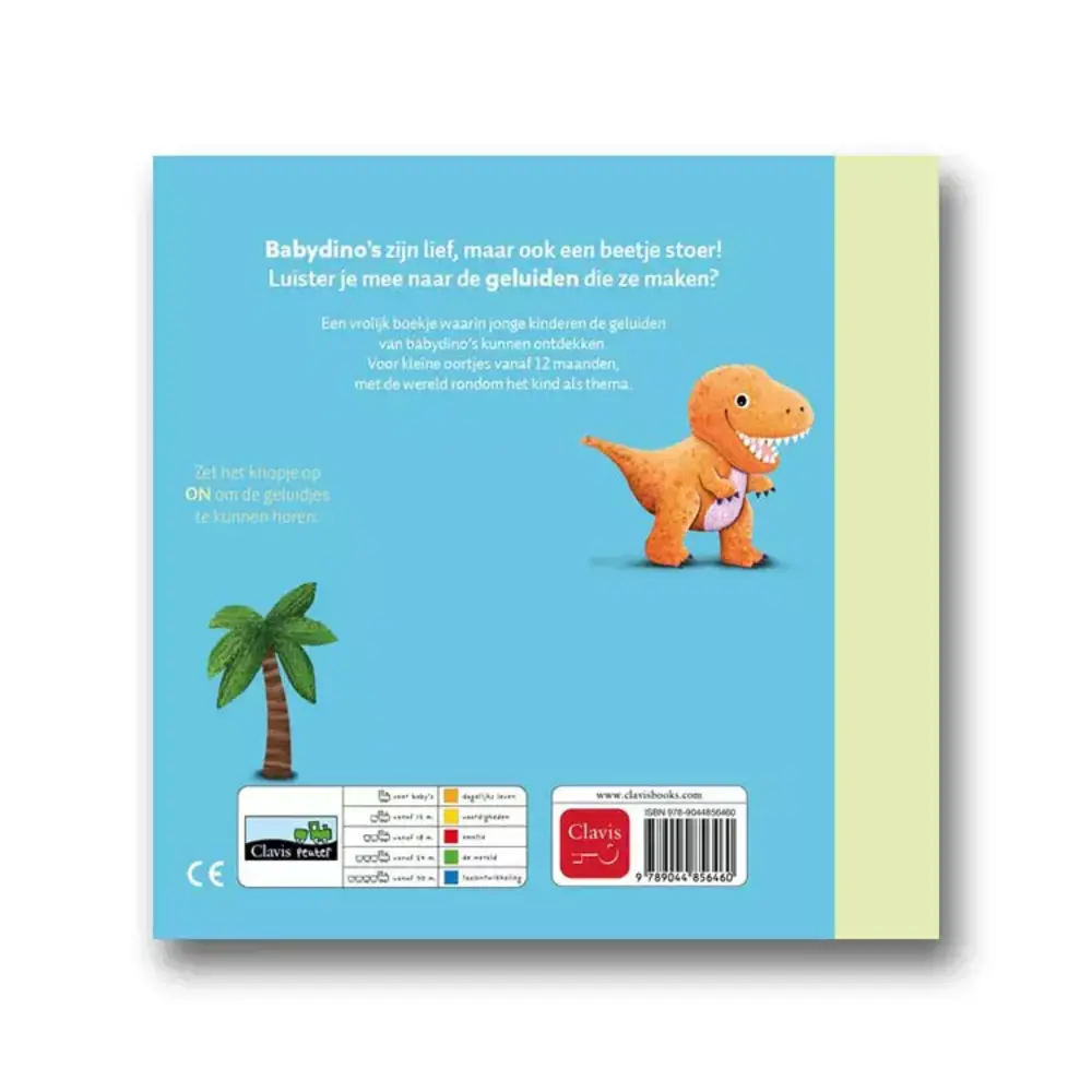 Clavis Clavis - geluidenboek - baby dino's Clavis Clavis - geluidenboek - baby dino's