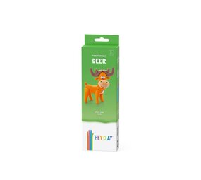 Hey Clay Hey Clay - boetseerklei - hert (3 potjes) Hey Clay Hey Clay - boetseerklei - hert (3 potjes)