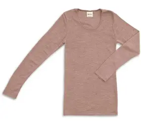 Engel Natur Engel Natur - wollen shirt dames - dusty rose