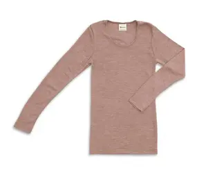 Engel Natur Engel Natur - wollen shirt dames - dusty rose Engel Natur Engel Natur - wollen shirt dames - dusty rose