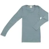 Engel Natur Engel Natur - wollen shirt dames - mountain blue Engel Natur Engel Natur - wollen shirt dames - mountain blue