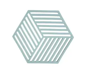 Zone Denmark Zone - panonderzetter hexagon (16x14cm) - fog blue