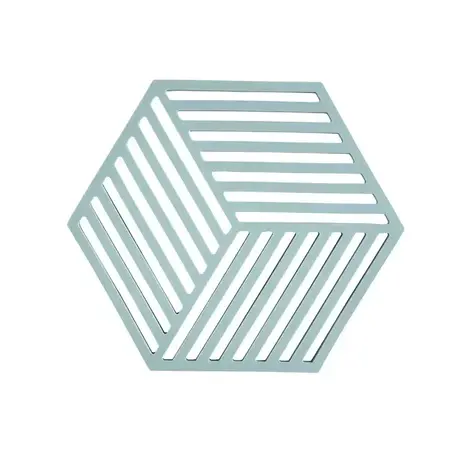 Zone Denmark Zone - panonderzetter hexagon (16x14cm) - fog blue Zone Denmark Zone - panonderzetter hexagon (16x14cm) - fog blue