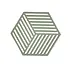 Zone - panonderzetter hexagon (16x14cm) - rosemary