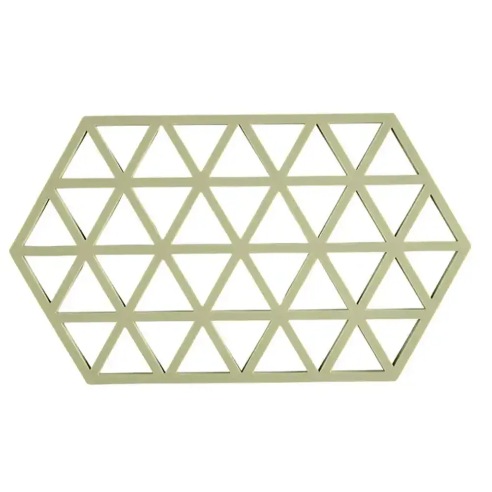Zone Denmark Zone - panonderzetter triangles lang (24x14cm) - matcha green