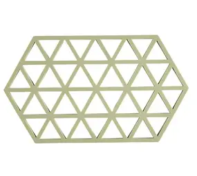 Zone Denmark Zone - panonderzetter triangles lang (24x14cm) - matcha green