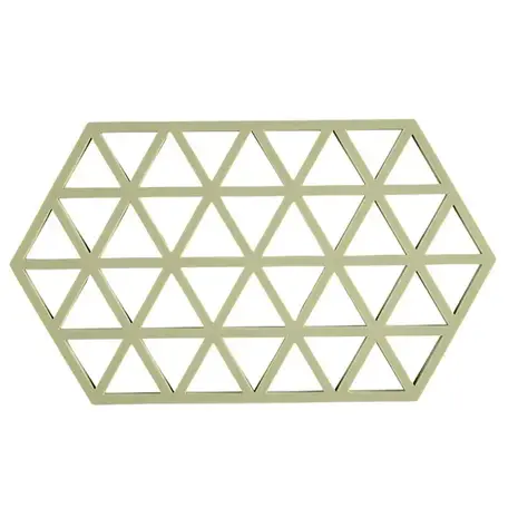 Zone Denmark Zone - panonderzetter triangles lang (24x14cm) - matcha green