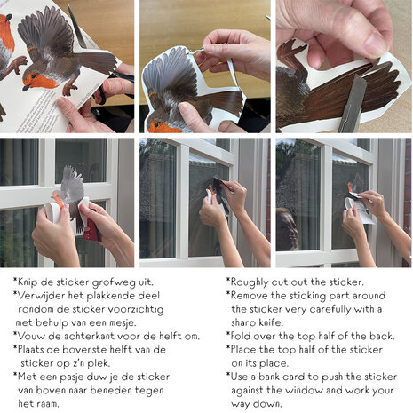 Myrte Myrte - raamsticker - staartmezen