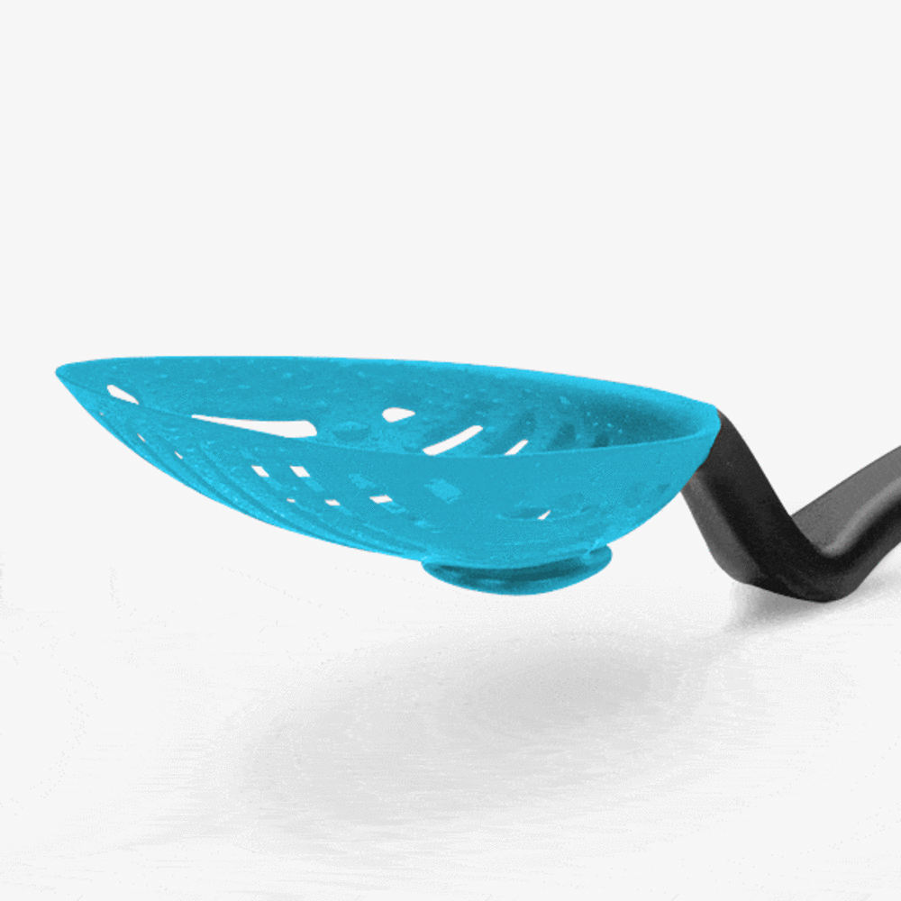 Dreamfarm Dreamfarm - lestrain lepel met vergiet - blauw Dreamfarm Dreamfarm - lestrain lepel met vergiet - blauw