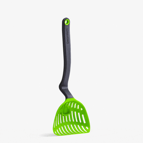 Dreamfarm Dreamfarm - lestrain lepel met vergiet - groen Dreamfarm Dreamfarm - lestrain lepel met vergiet - groen