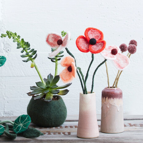 Aveva Design Aveva design - bloem vilt - poppy white Aveva Design Aveva design - bloem vilt - poppy white