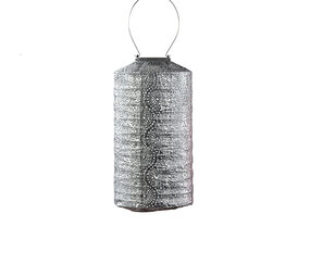 Lumiz Lumiz - solar lantaarn - cylinder 18 mandela - silver Lumiz Lumiz - solar lantaarn - cylinder 18 mandela - silver