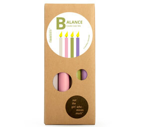 not the girl who misses much Not the girl - kaarsen - balance (set van 4)