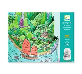 Djeco Djeco - diorama kleuren - op de top van het eiland Djeco Djeco - diorama kleuren - op de top van het eiland