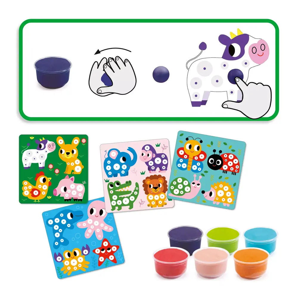 Djeco Djeco - knutselpakket - kleine bolletjes klei Djeco Djeco - knutselpakket - kleine bolletjes klei