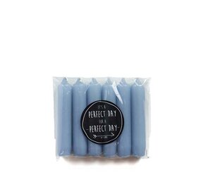 Rustik Lys Rustik Lys - 6 dinerkaarsjes - jeans Rustik Lys Rustik Lys - 6 dinerkaarsjes - jeans