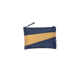 Susan Bijl Susan Bijl - the new pouch small - navy & camel