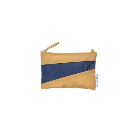 Susan Bijl Susan Bijl - the new pouch small - camel & navy