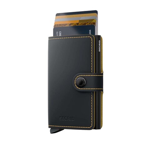 Secrid Secrid - miniwallet matte - black & ochre