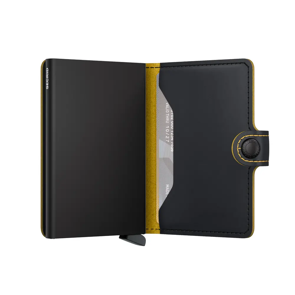 Secrid Secrid - miniwallet matte - black & ochre