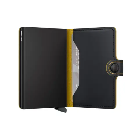 Secrid Secrid - miniwallet matte - black & ochre