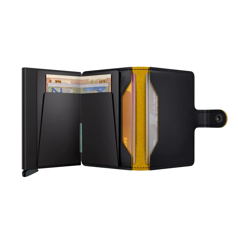Secrid Secrid - miniwallet matte - black & ochre