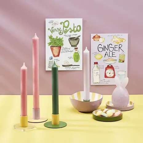 Branded by Branded by - kandelaar gabi S - groen/vanille