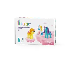 Hey Clay Hey Clay - boetseerklei - unicorns  (6 potjes) - set 1 Hey Clay Hey Clay - boetseerklei - unicorns  (6 potjes) - set 1